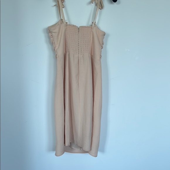Sezane Tan Ruffled Sheath Mini Dress - Picture 6 of 6